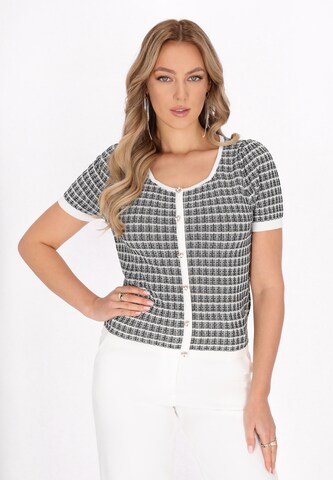 Cardigan faina en noir : devant