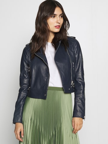 OAKWOOD Between-season jacket in Blue: front