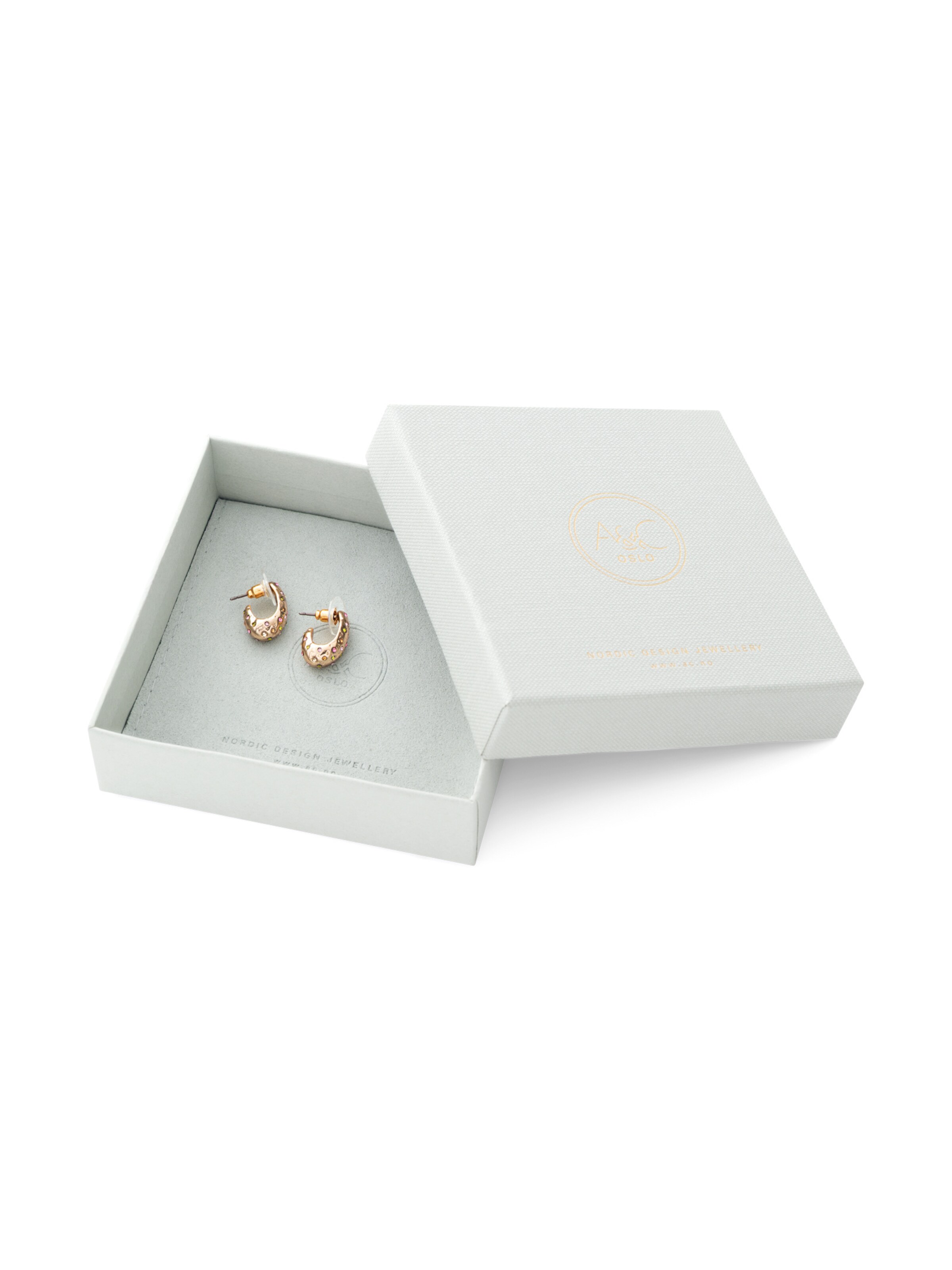 Boucles d'oreilles 'Shimmer G' A&C Oslo – Nordic Design Jewellery en or