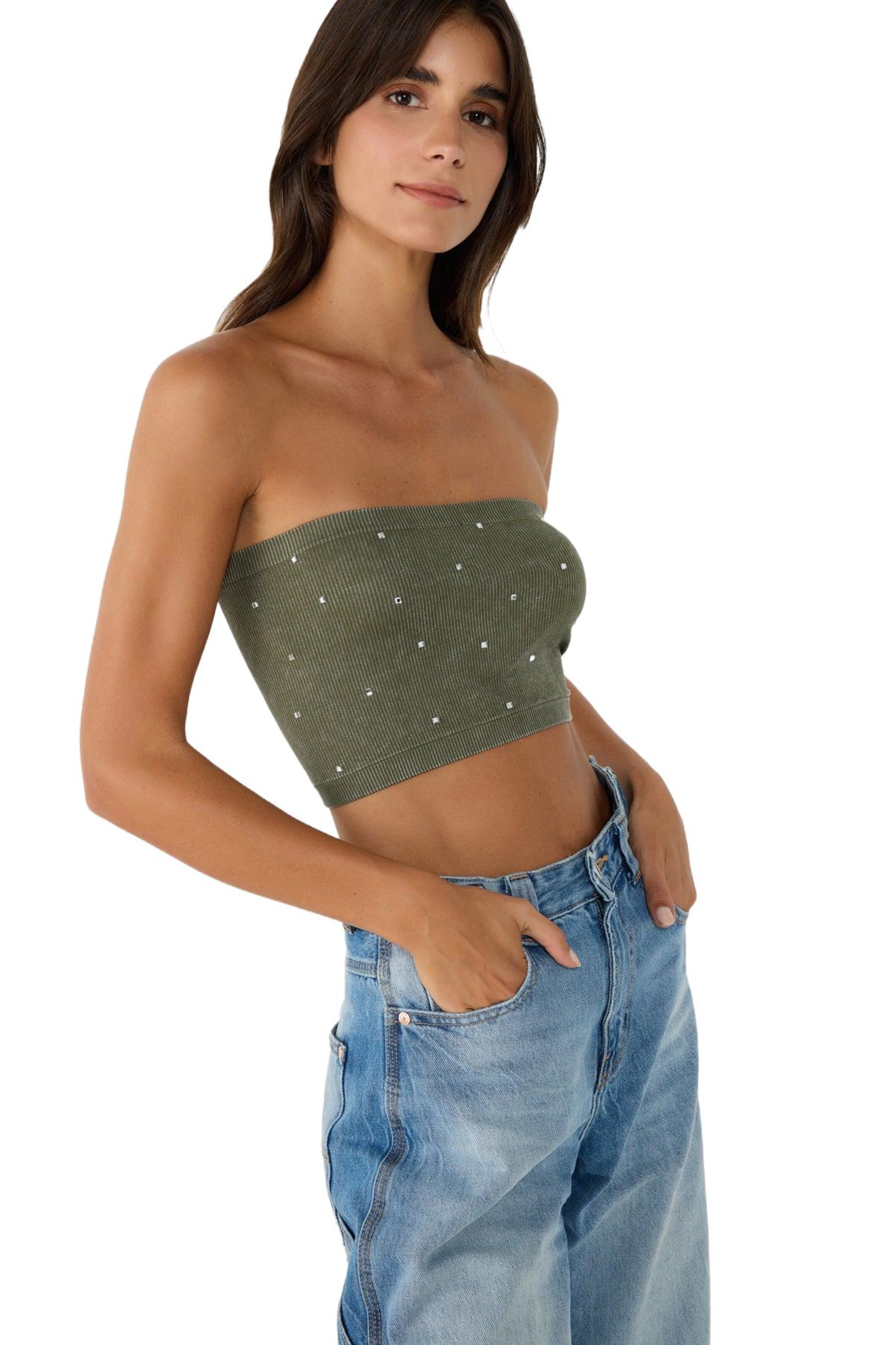 No Matter What Bustier BH in Groen