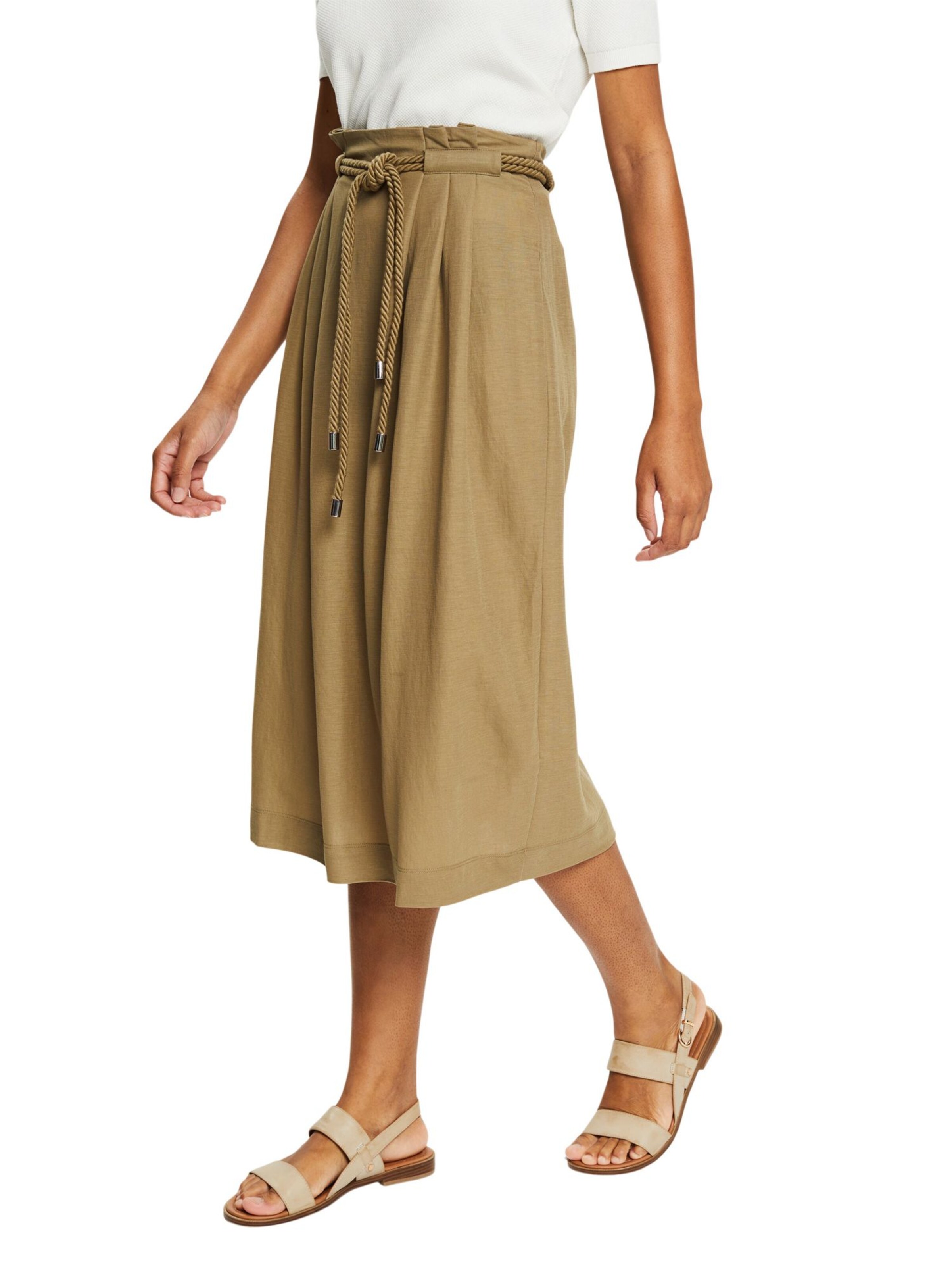 Frauen Röcke Esprit Collection Rock in Khaki - PX44749 Frauen Röcke Esprit Collection Rock in Khaki - PX44749