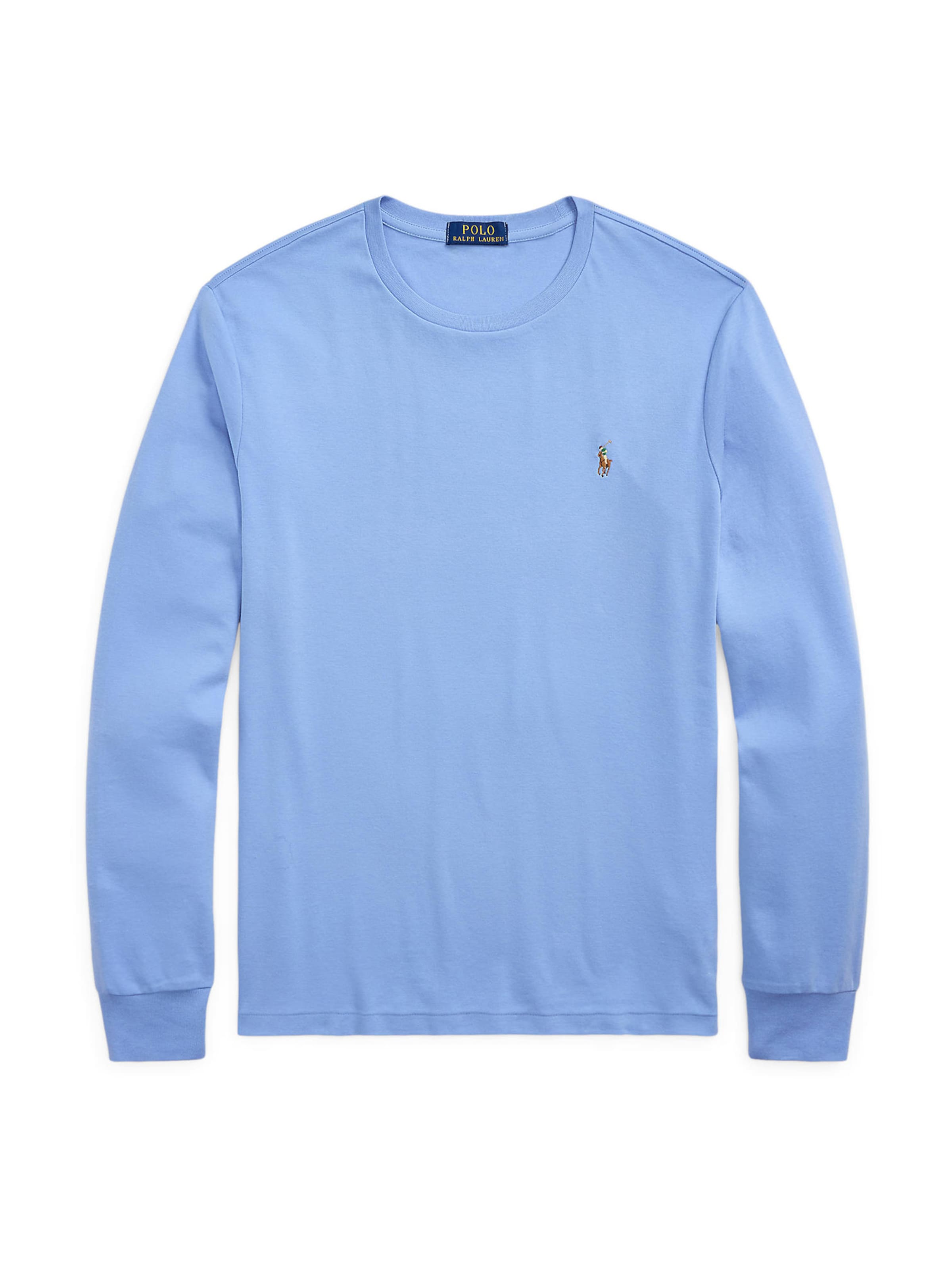 Tricou de la Polo Ralph Lauren pe albastru: față