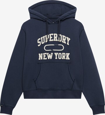 Sweat-shirt 'Athletic Essential' Superdry & Co en bleu : devant