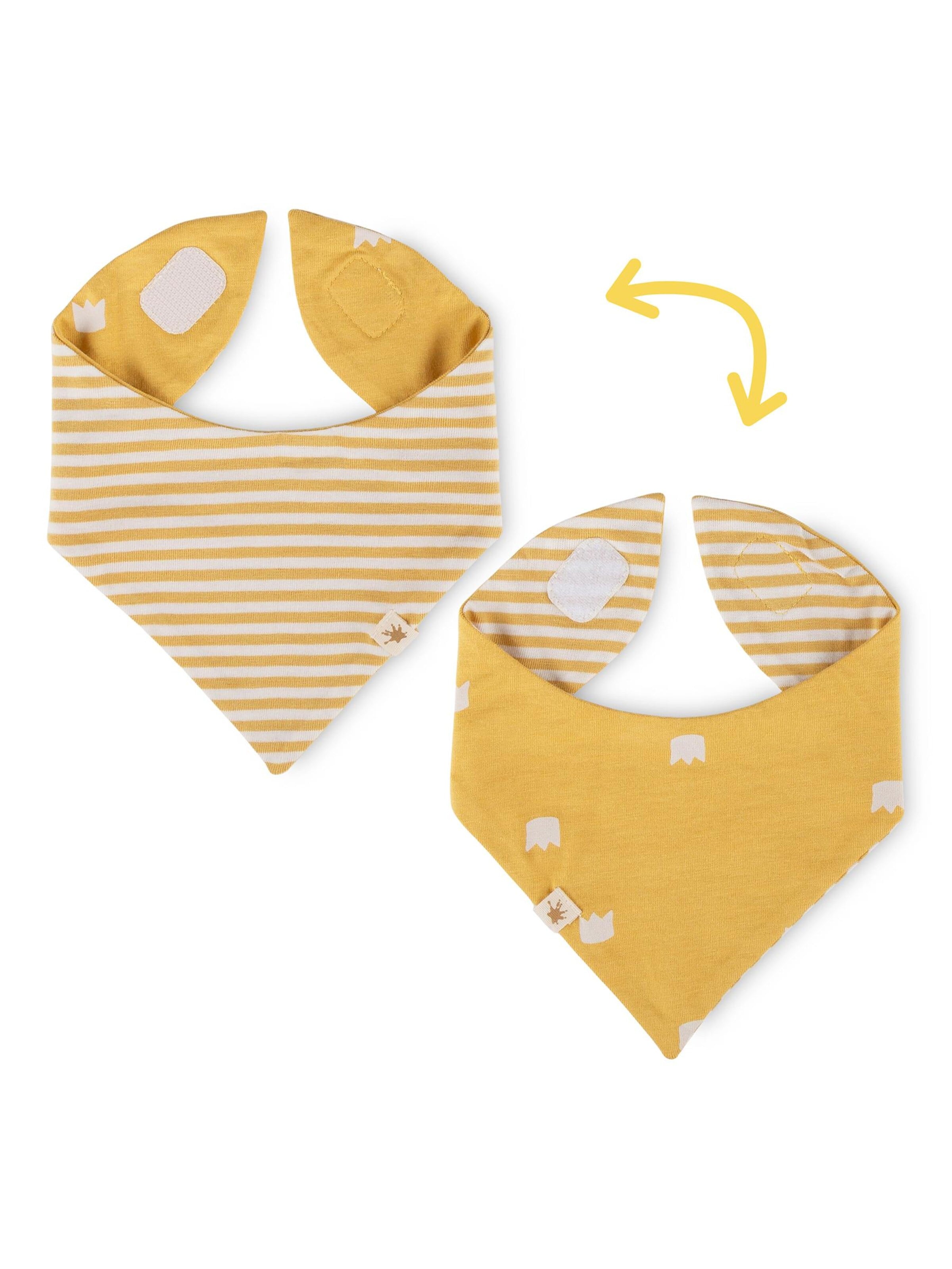 SIGIKID Scarf 'Wendehalstuch Classic Baby' in Yellow: front