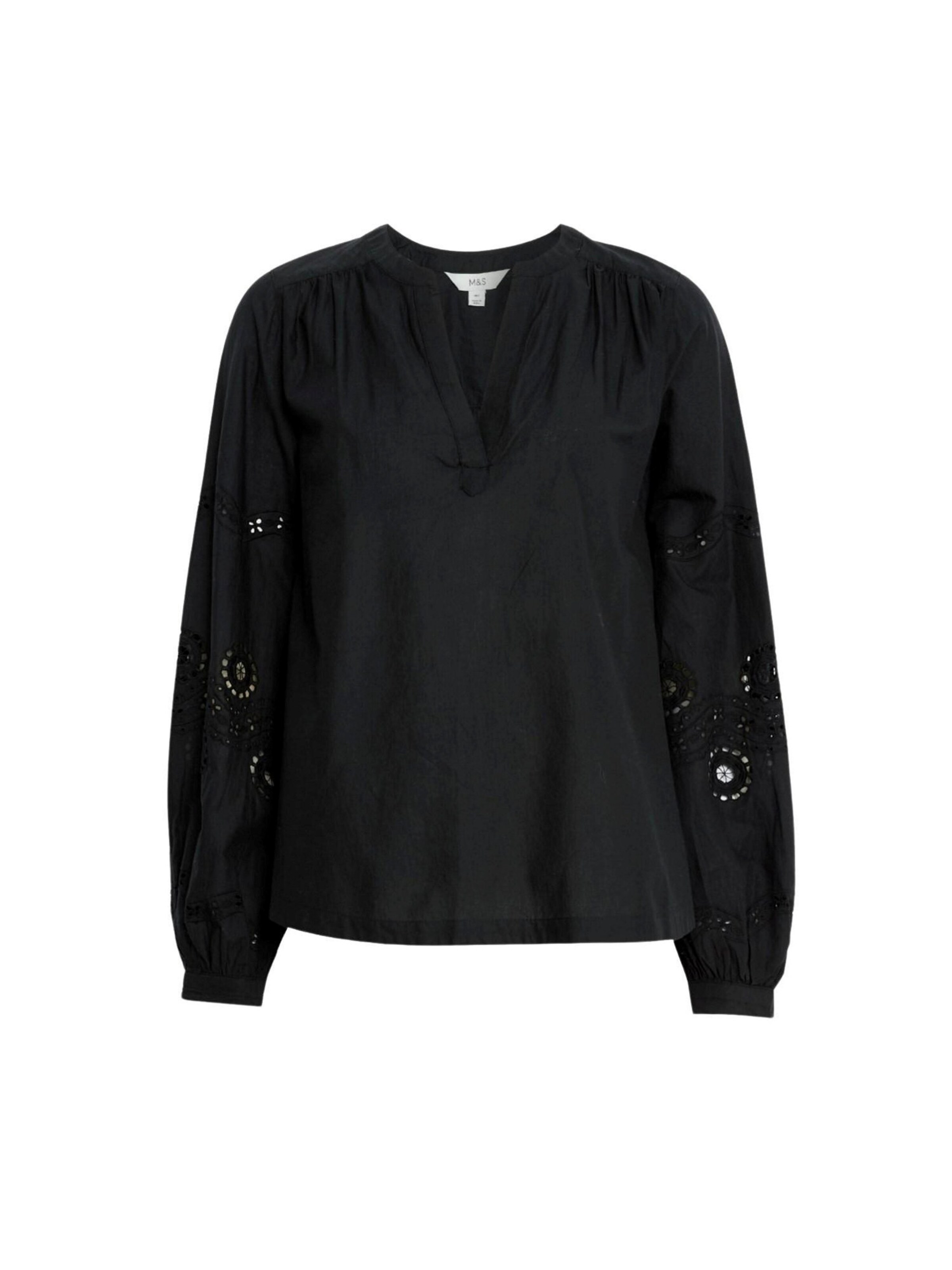 Chemisier Marks & Spencer en noir : devant