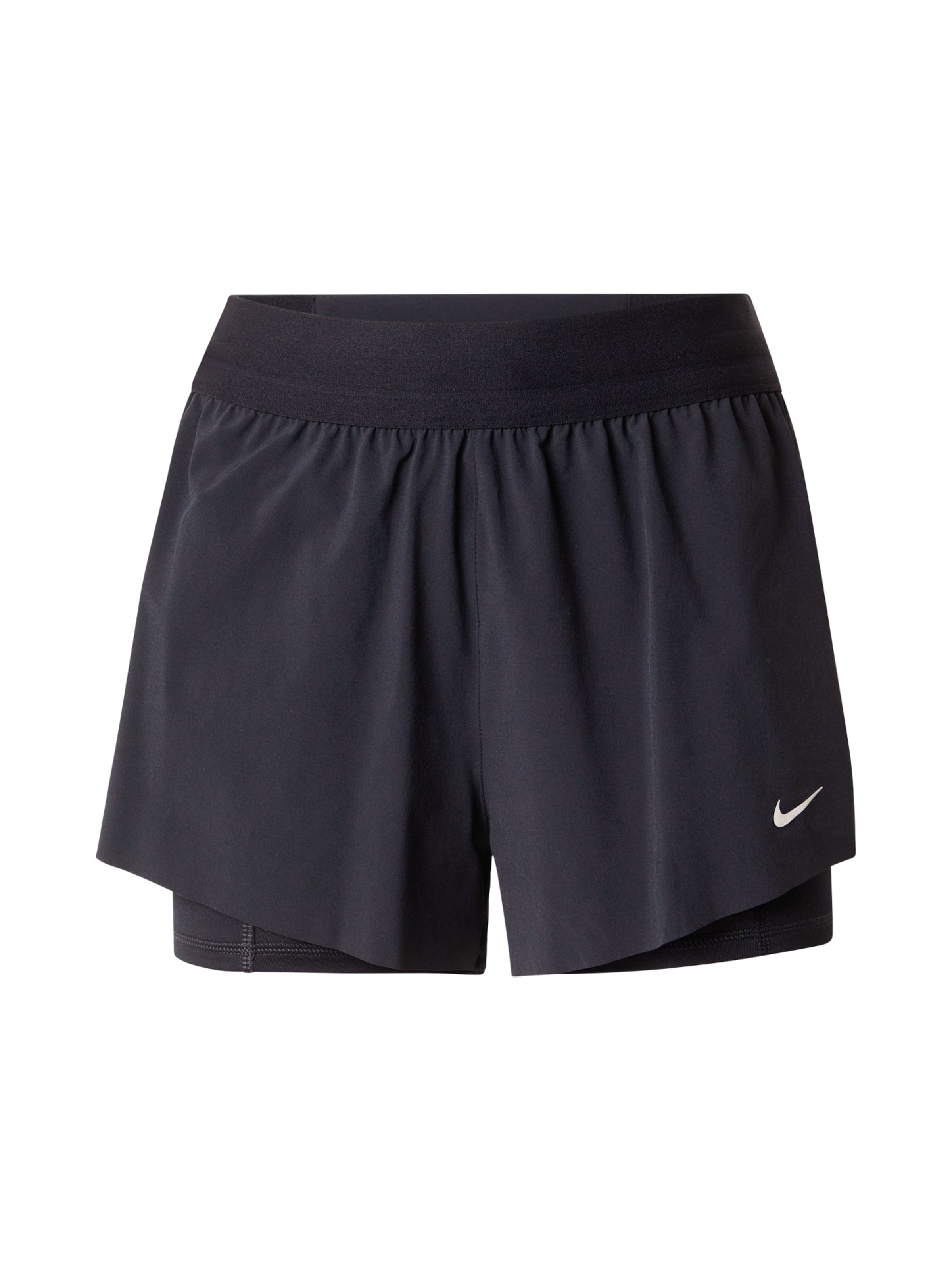 NIKE Loosefit Sportsbukser 'Swift' i sort: forside