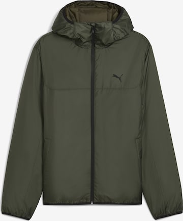 Veste de sport 'Essentials' PUMA en vert : devant