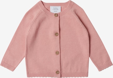 Stellou & Friends Gebreid vest in Roze: voorkant