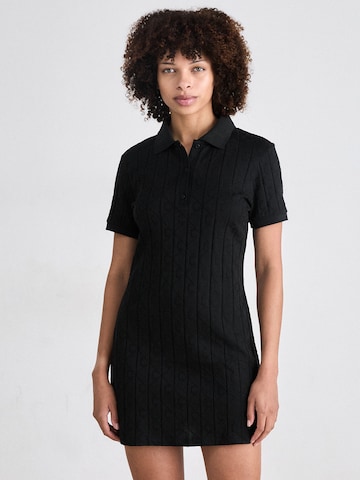 Calvin Klein Jeans Kootud kleit, värv must: eest vaates