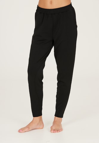 Athlecia Slim fit Outdoor Pants 'Aoma' in Black: front