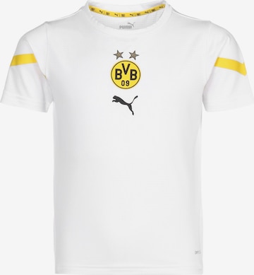T-Shirt fonctionnel 'Borussia Dortmund' PUMA en blanc : devant