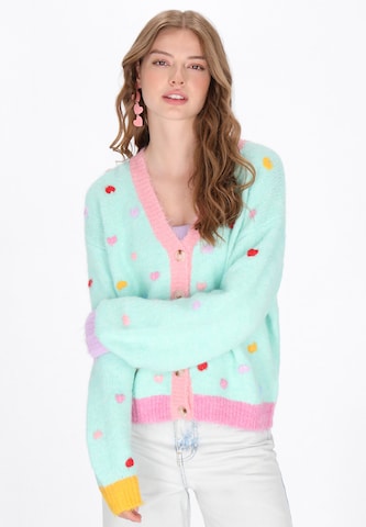 Cardigan MYMO en bleu : devant