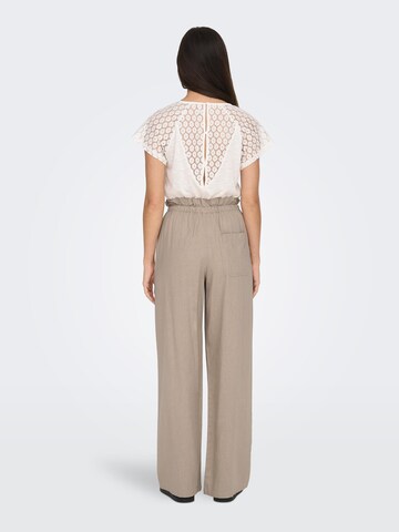 ONLY Wide leg Broek 'Caro' in Grijs