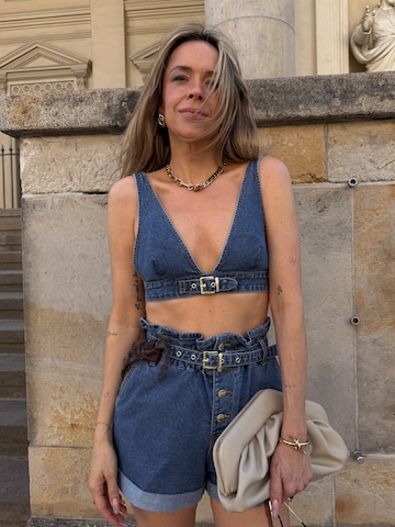 Regular Jeans ' Isa' de la Hoermanseder pe albastru