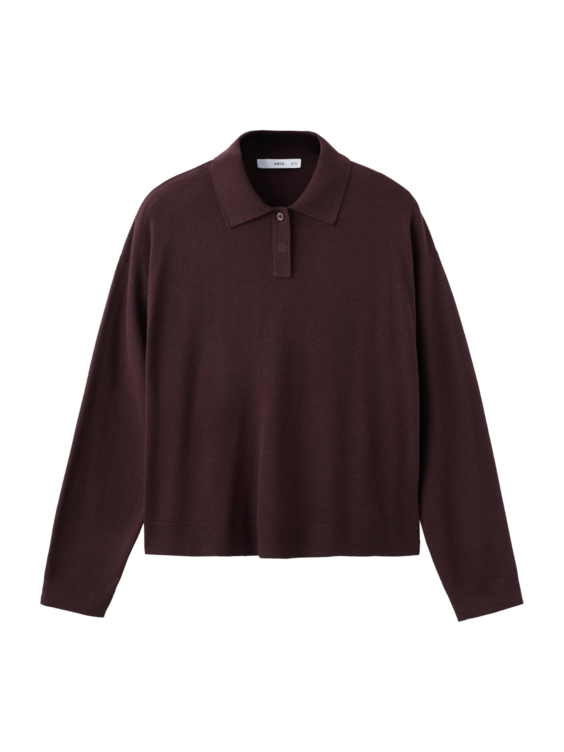 Pulover 'LUCCAP' de la MANGO pe roșu: față