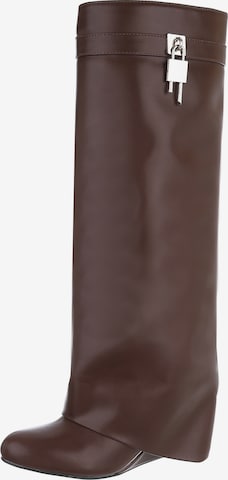 Ital-Design Stiefel in Braun: Vorderseite