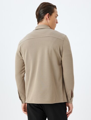 Koton Regular fit Button Up Shirt in Beige