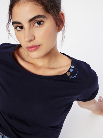 Ragwear T-Shirt 'FLORAH' - (GOTS) in Blau