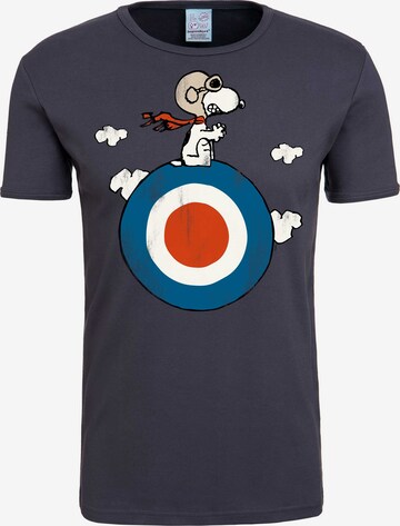 LOGOSHIRT T-Shirt 'Snoopy' in Blau: predná strana
