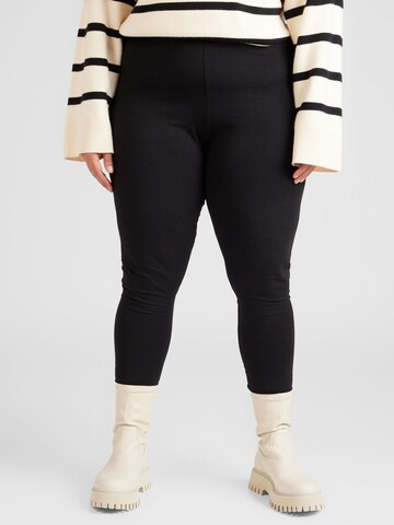 ABOUT YOU Curvy Regular Leggings 'Lewe' in Black: front