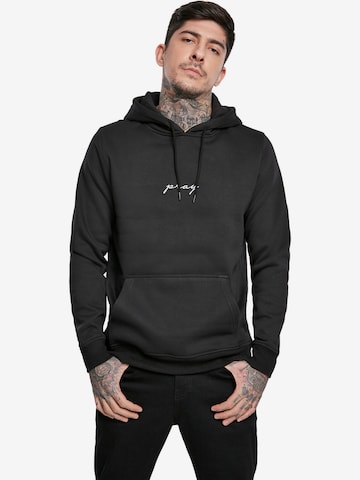 Mister Tee Regular fit Sweatshirt 'Pray' in Black: front