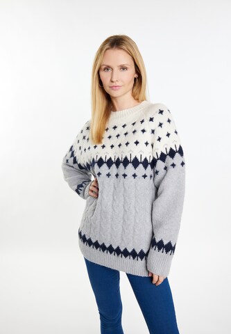 usha BLUE LABEL Pullover in Grau: predná strana