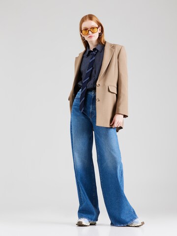 MOTHER Wide leg Jeans in Blauw