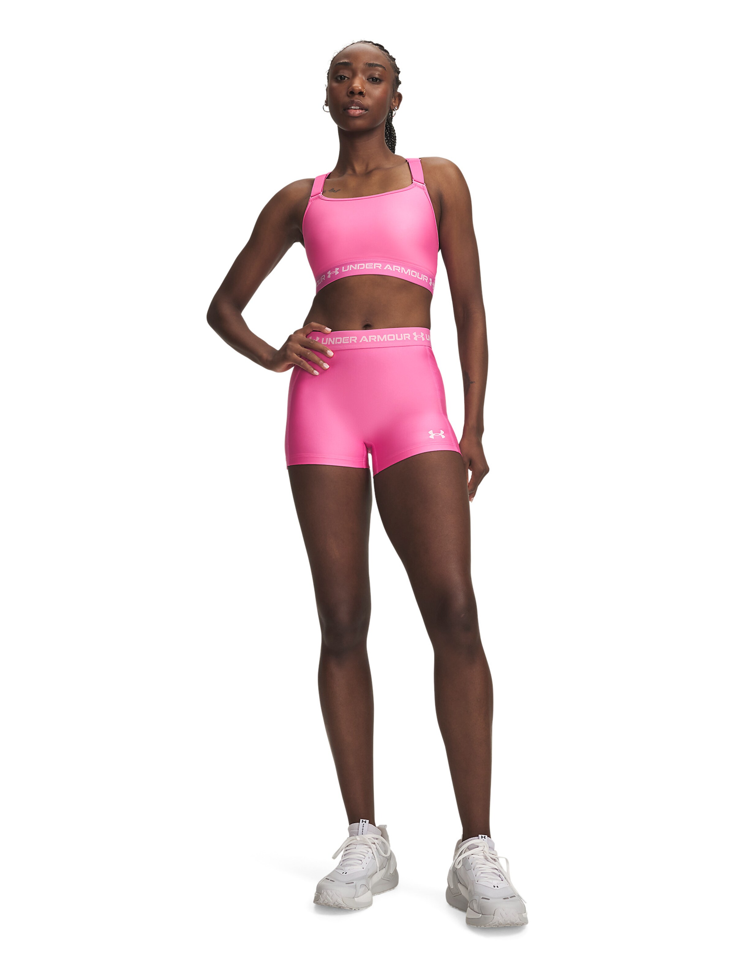 UNDER ARMOUR Skinny Sportbroek in Roze