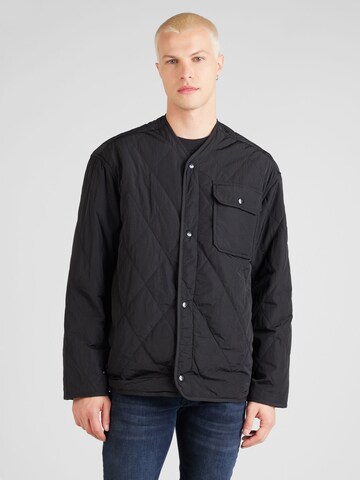 TOMMY HILFIGER - Chaqueta de entretiempo en negro: frente