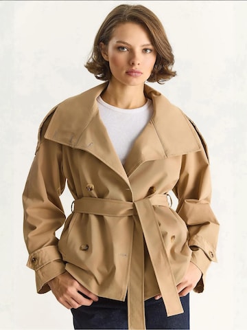 Bianco Lucci Mantel in Braun: Vorderseite