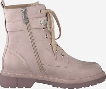 MARCO TOZZI Lace-Up Ankle Boots in Pink