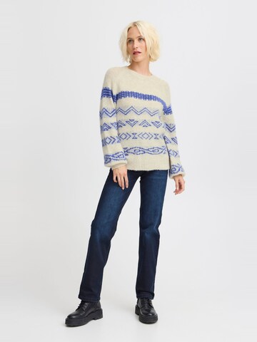 PULZ Jeans Trui 'Mimi' in Beige