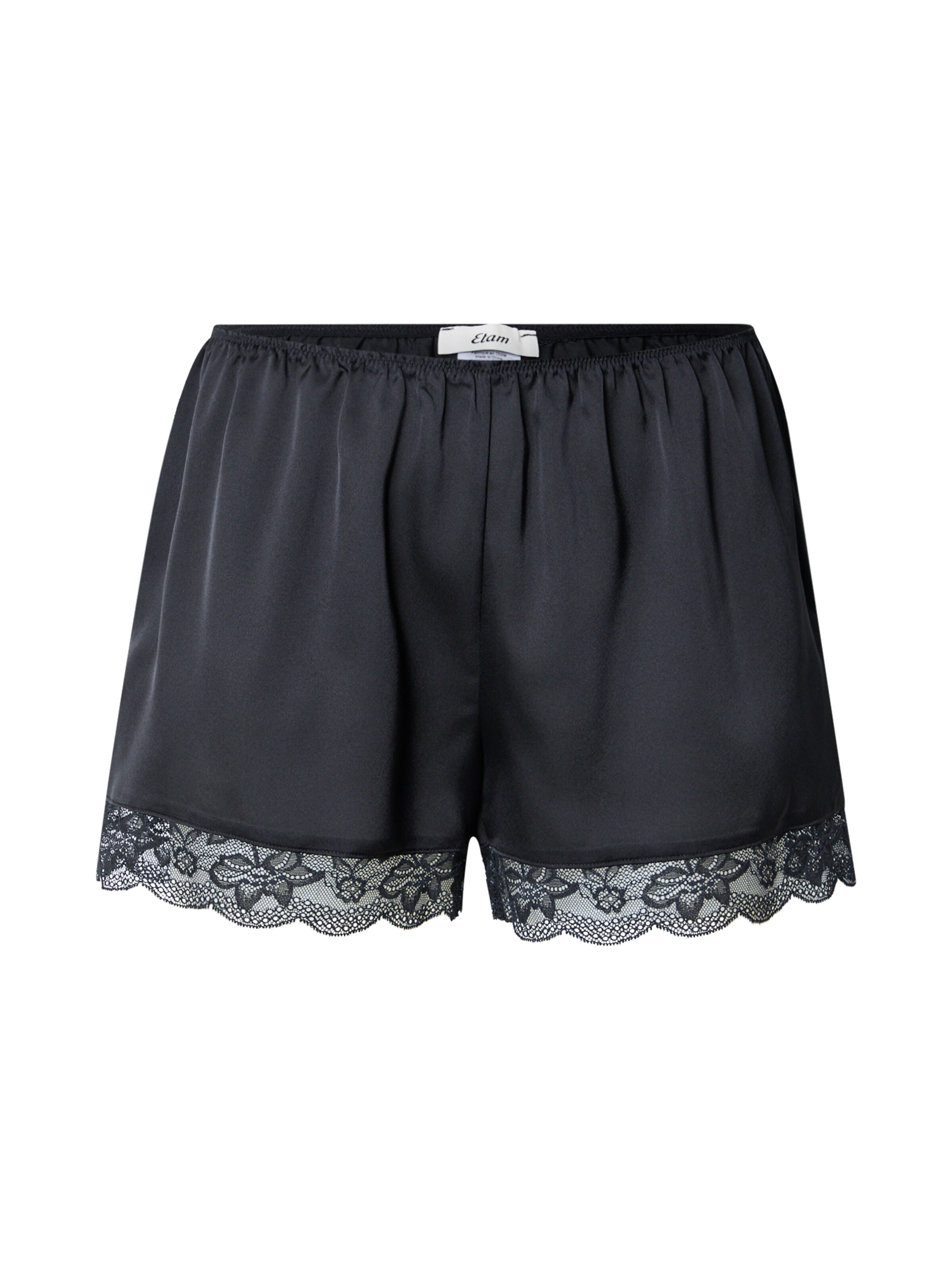 Pantalon de pyjama 'DESIRE' ETAM en noir : devant