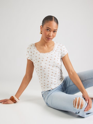 Hailys Tričko – bílá: přední strana