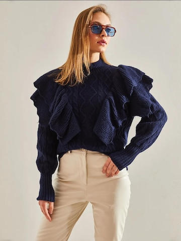 Bianco Lucci - Pullover 'Pullover' em azul