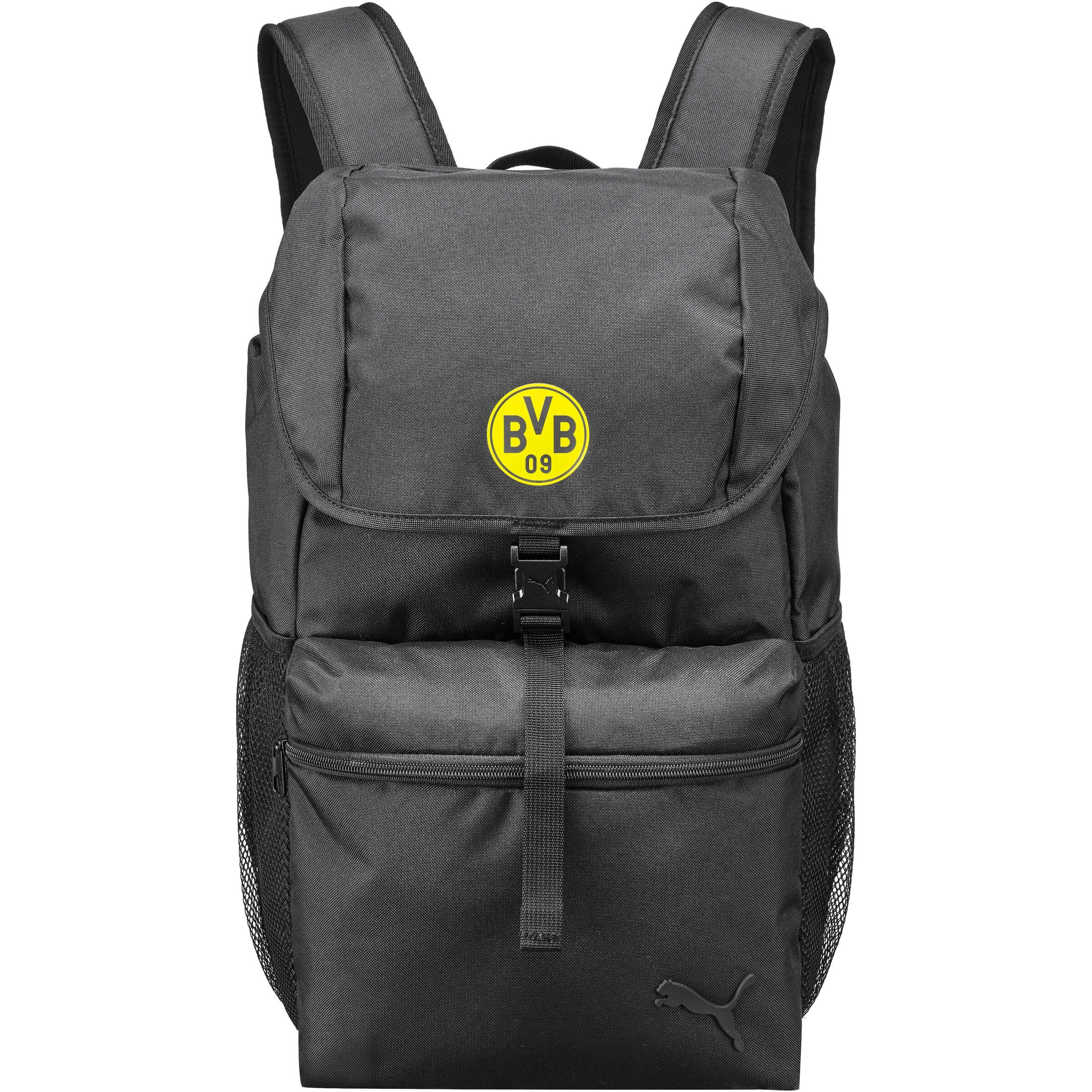 PUMA Sportrucksack 'Borussia Dortmund' in Schwarz: Vorderseite