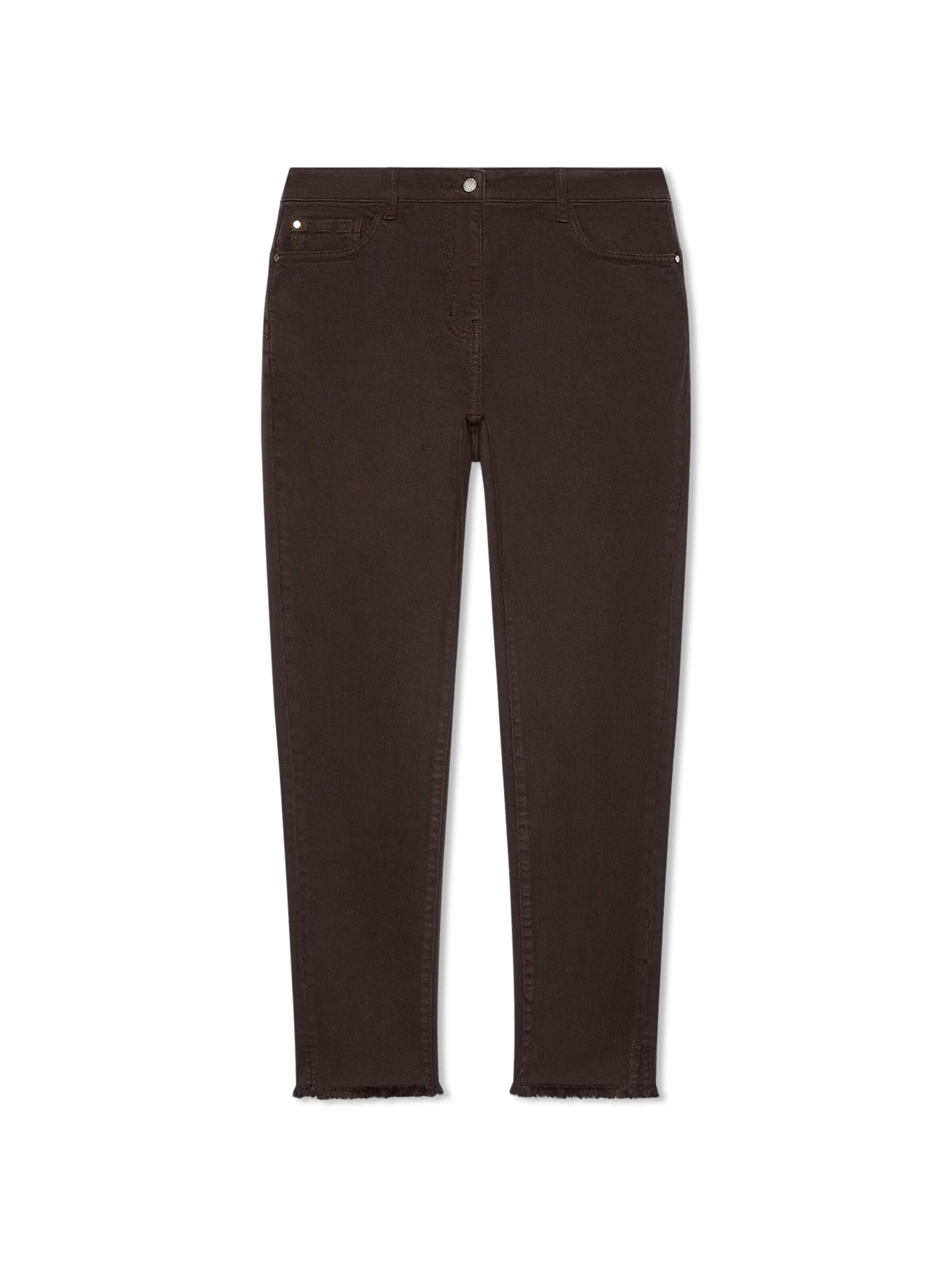 Fiorella Rubino Skinny Broek in Bruin: voorkant