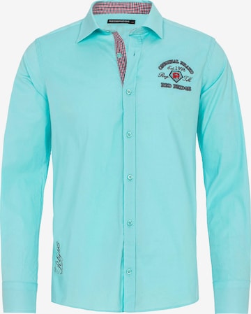 Redbridge Regular fit Button Up Shirt 'Pomona' in Green: front