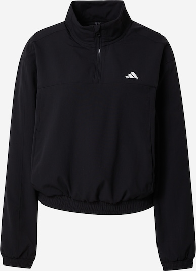 ADIDAS PERFORMANCE Αθλητική μπλούζα φούτερ 'Train Essentials' σε μαύρο / λευκό, Άποψη προϊόντος