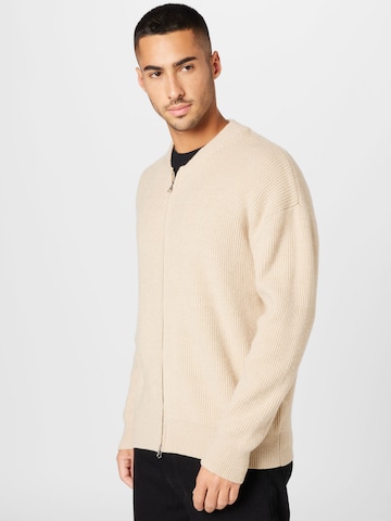 ABOUT YOU Knit Cardigan 'Adrian' in Beige: front