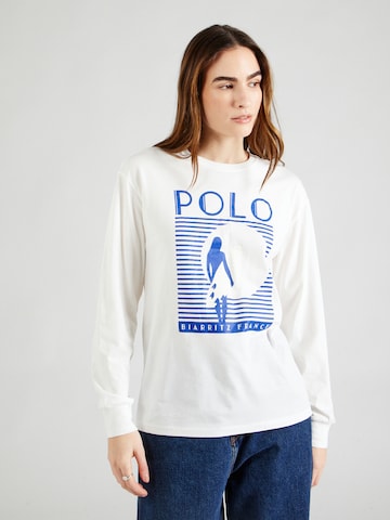 T-shirt 'BIARRTZ' Polo Ralph Lauren en blanc : devant