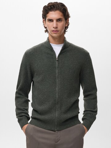 Vestes en maille 'Parkz' MANGO MAN en vert : devant