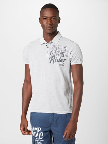 T-Shirt 'Road Rebel' CAMP DAVID en bleu : devant