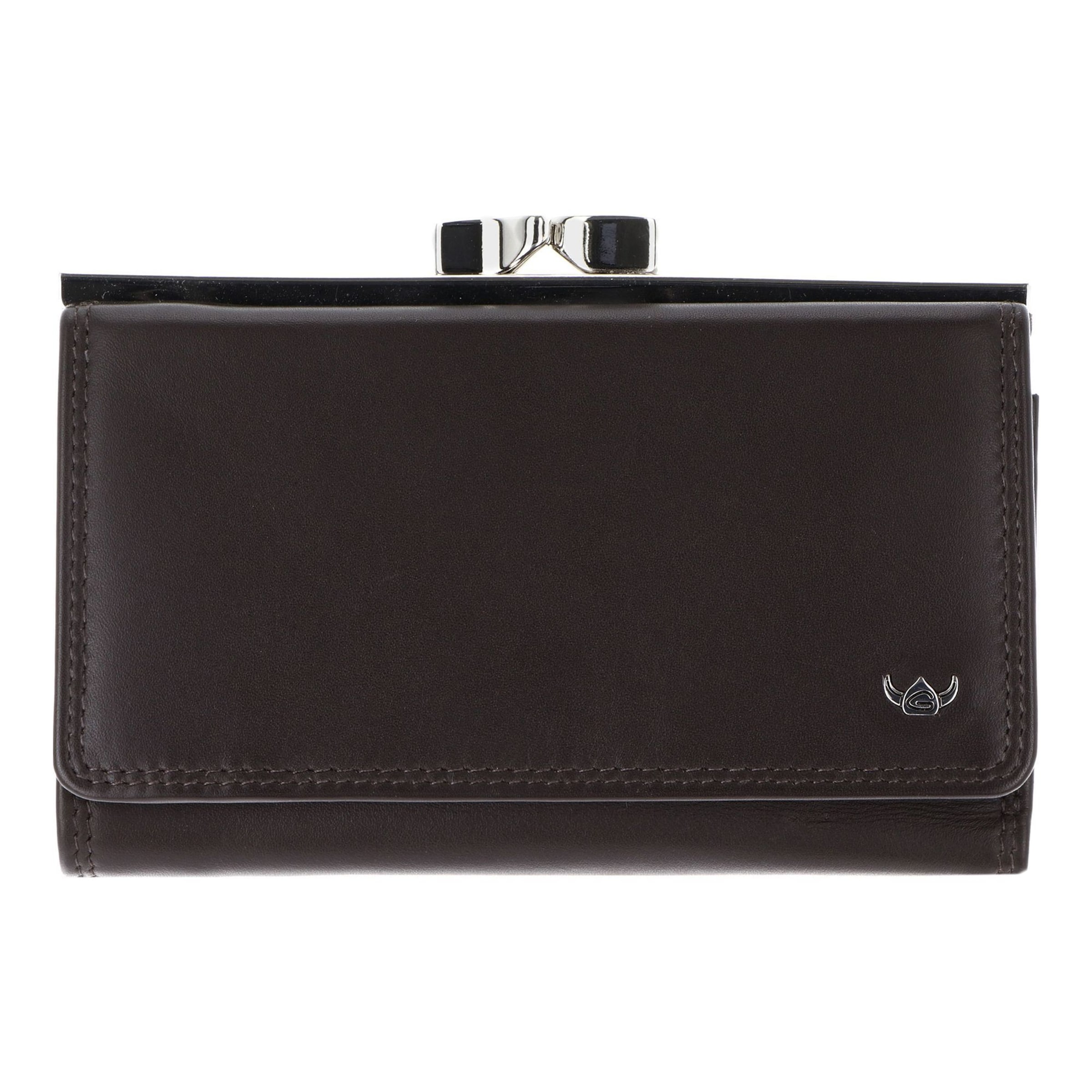 Porte-monnaies 'Polo ' GOLDEN HEAD en marron : devant