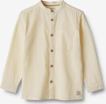 Wheat Regular fit Button Up Shirt in Beige: front