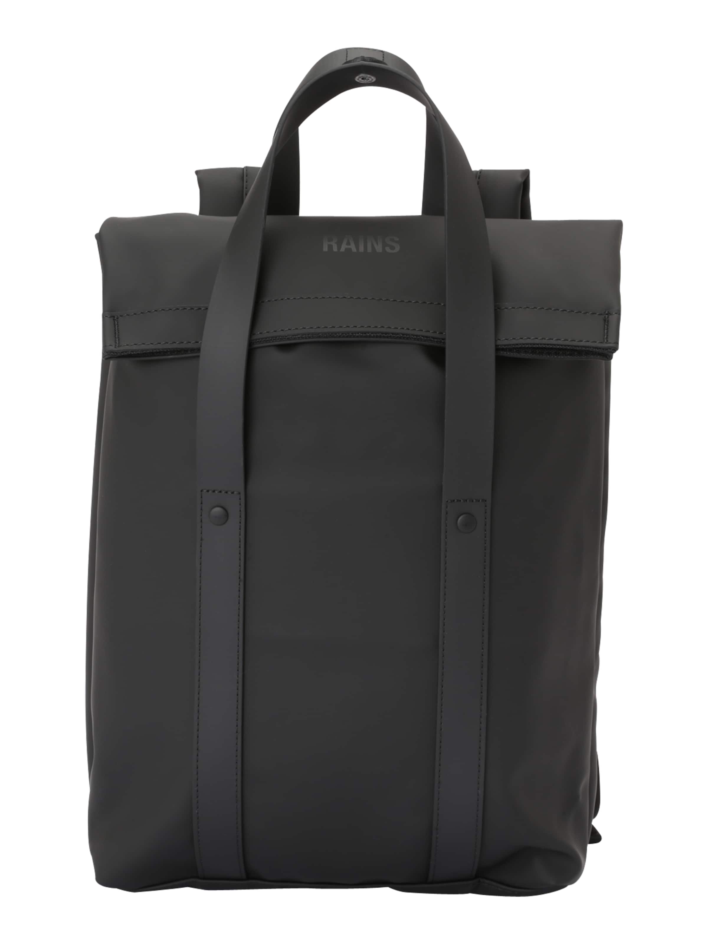RAINS Rucksack in Schwarz: Vorderseite