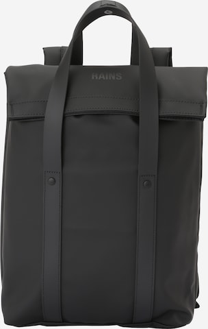 RAINS Reppu värissä musta: etupuoli