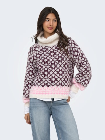 ONLY Trui 'ONLCARO' in Beige: voorkant