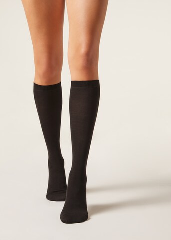 CALZEDONIA Socken in Braun: Vorderseite