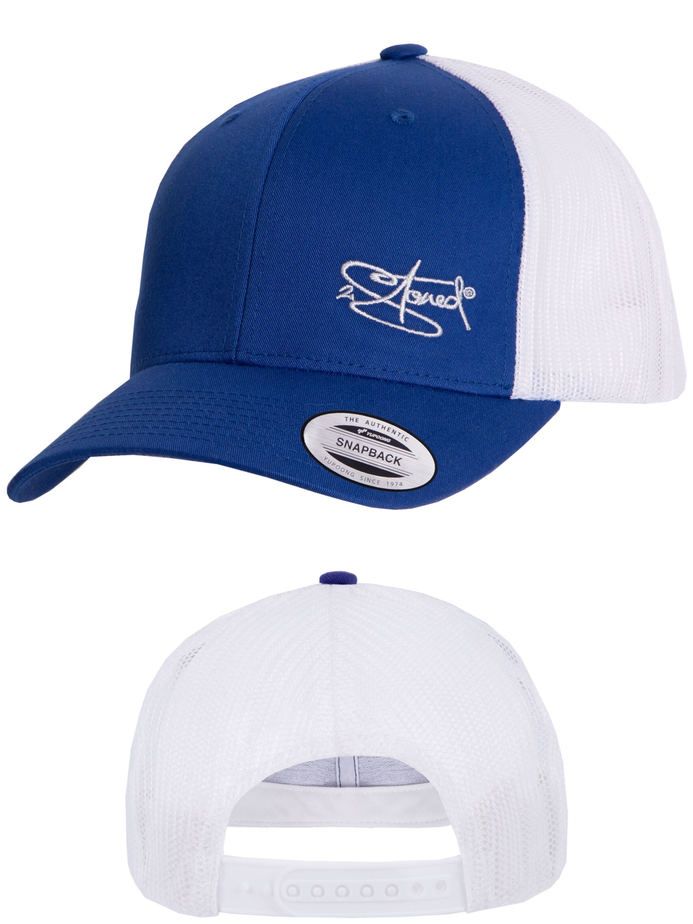 2Stoned Cap 'Flexfit Trucker Retro 2-Tone' in Blue